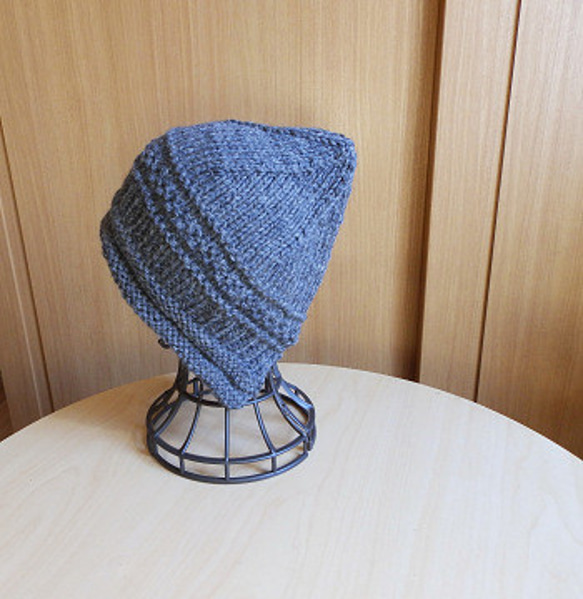 ⛄⛄ 厚地の暖か手編みニット帽子⛄⛄ 【送料無料】防寒対策　 バラクラバ　冬 5枚目の画像