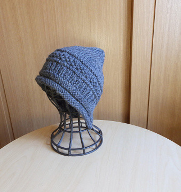 ⛄⛄ 厚地の暖か手編みニット帽子⛄⛄ 【送料無料】防寒対策　 バラクラバ　冬 3枚目の画像