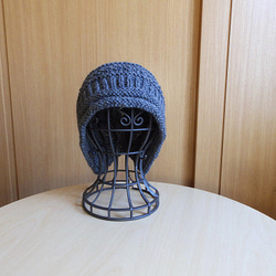 ⛄⛄ 厚地の暖か手編みニット帽子⛄⛄ 【送料無料】防寒対策　 バラクラバ　冬 2枚目の画像