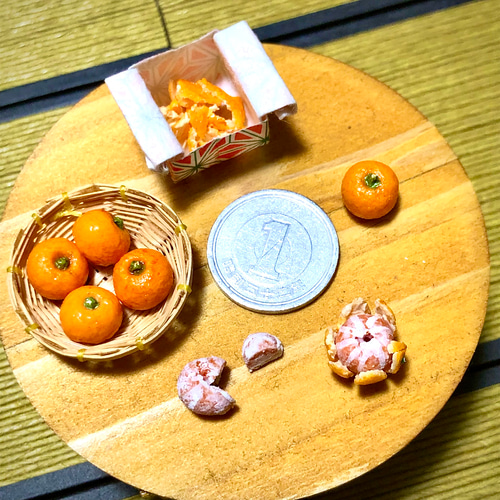 ハンドメイド ミニチュア みかん✩.*˚ その他インテリア雑貨 粋-sui