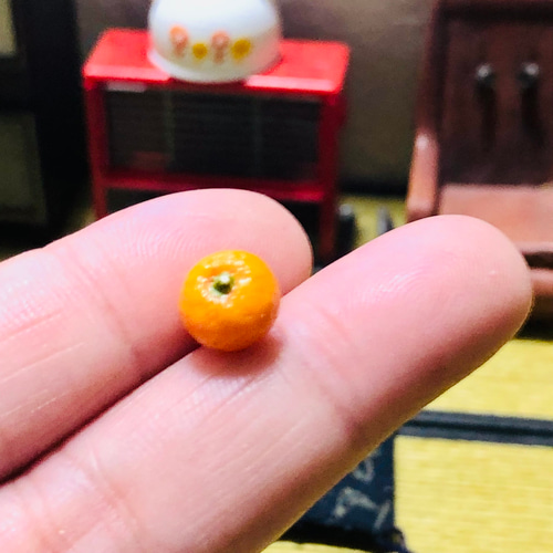 【mika】ハンドメイド　箸置き　みかん mika】ハンドメイド 箸置き みかん 箸置き 7.5cm アルミフラワー