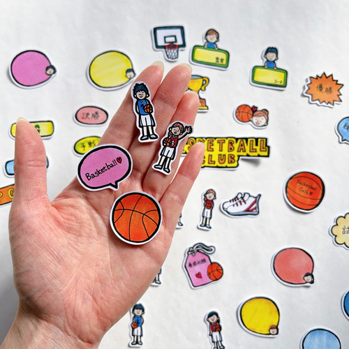 バースデーシールgirl♡手描き フレークシール 確認用