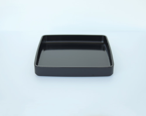 伝統工芸・輪島塗 「万寿盆」 黒 上塗無地 【1】 お盆・トレイ