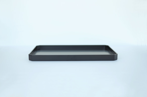 伝統工芸・輪島塗　「隅切　脇取盆・脇引盆」　中塗・大　【5】 輪島塗 伝統工芸 脇引盆 konekotati こねこたち