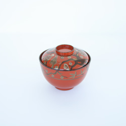 伝統工芸・輪島塗 「三段重」 ～扇面模様 鶴亀・旭日・梅 蒔絵～ 弁当