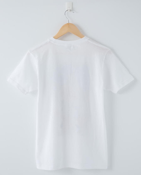 和柄猫のTシャツ ホワイト 【2】 4枚目の画像