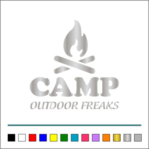 アウトドア キャンプ 【 outdoor FREAKS 001  】アメ車 ステッカー【カラー選択可】 送料無料♪ 10枚目の画像