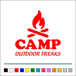 アウトドア キャンプ 【 outdoor FREAKS 001  】アメ車 ステッカー【カラー選択可】 送料無料♪ 3枚目の画像