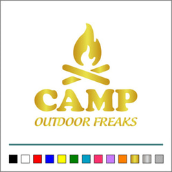 アウトドア キャンプ 【 outdoor FREAKS 001  】アメ車 ステッカー【カラー選択可】 送料無料♪ 9枚目の画像