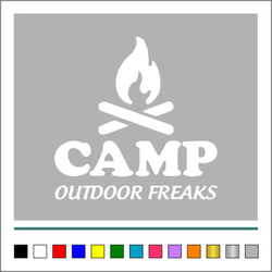アウトドア キャンプ 【 outdoor FREAKS 001  】アメ車 ステッカー【カラー選択可】 送料無料♪ 2枚目の画像