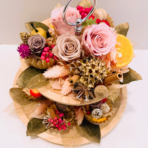 お値下げいたしました！ 大型 カップケーキスタンド(35個分) Amazon｜Nuogo 2個 カルーセル 観覧車 カップケーキスタンドセット