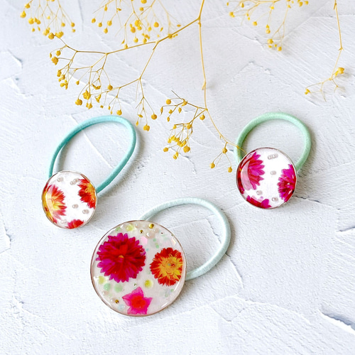 大人シンプルデザイン ラウンドレジンヘアゴム 大人シンプルデザイン ラウンドレジンヘアゴム