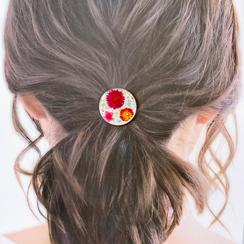 ひまうい様お取り置き　12/2まで　千鳥　レジンヘアゴム　花　ピンク あやか様お取り置き 11/4まで ウサギ レジンヘアゴム 葡萄 第3弾