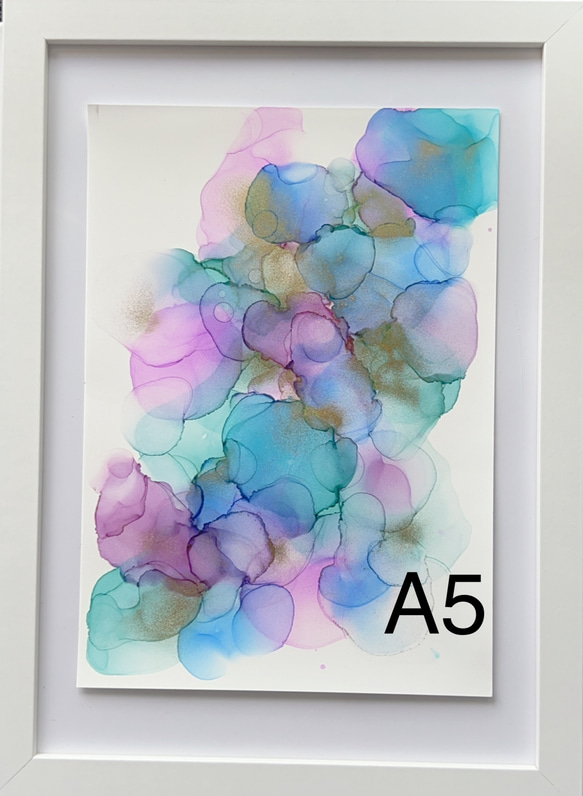 アルコールインクアート A5 絵画 nocturne 通販 17275541｜Creema