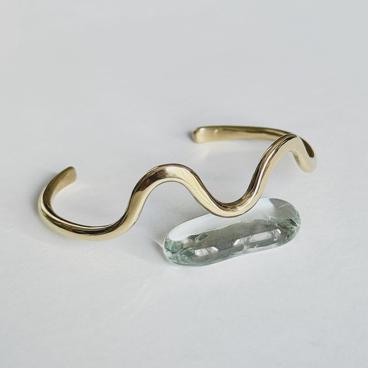 【サイズオーダー】真鍮製 猫耳モチーフバングル