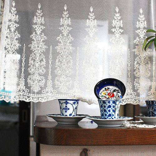 カフェカーテン☆シルクロードに想いを馳せて、窓辺に漂う異国気分