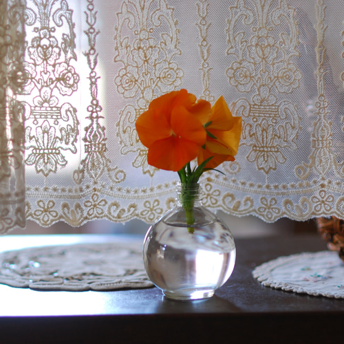 カフェカーテン☆シルクロードに想いを馳せて、窓辺に漂う異国気分