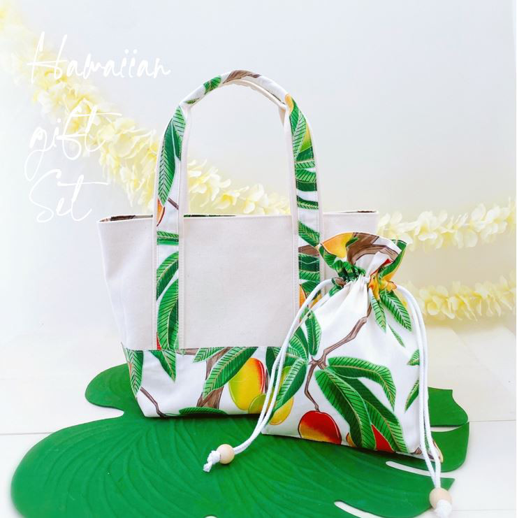 OMORI【Amazon限定】ランチトートバッグ　コットン巾着