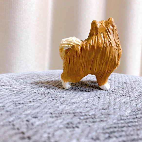 ポメラニアン　ミニチュア　犬　フィギュア　置物　オブジェ 7枚目の画像