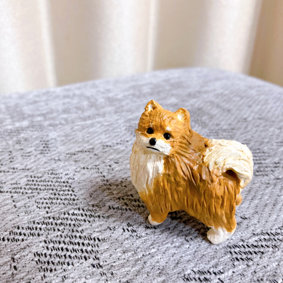 ポメラニアン　ミニチュア　犬　フィギュア　置物　オブジェ 3枚目の画像