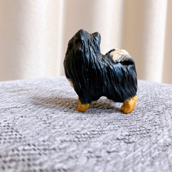 ポメラニアン　ブラックタン　ミニチュア　犬　フィギュア　置物　オブジェ 6枚目の画像