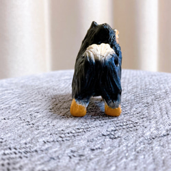 ポメラニアン　ブラックタン　ミニチュア　犬　フィギュア　置物　オブジェ 7枚目の画像