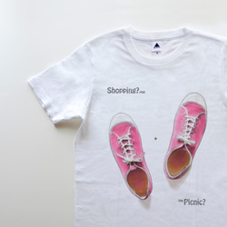 母の日に＊新作◎サクラ咲く限定カラー2024♪◆◇Peach syrups 5ozTシャツ　white（TRS-700） 1枚目の画像