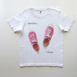 母の日に＊新作◎サクラ咲く限定カラー2024♪◆◇Peach syrups 5ozTシャツ　white（TRS-700） 3枚目の画像