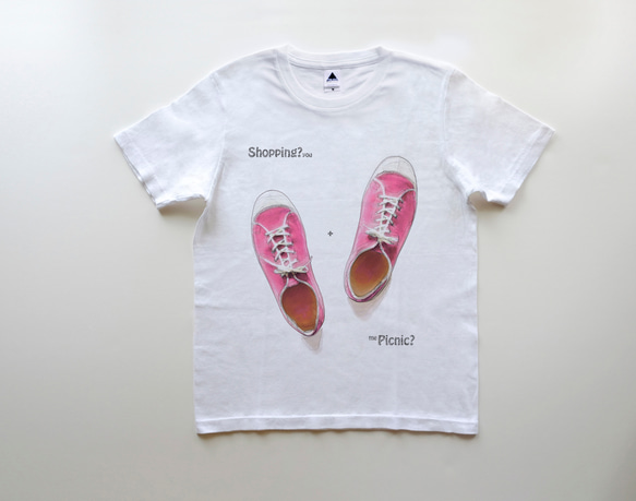 母の日に＊新作◎サクラ咲く限定カラー2024♪◆◇Peach syrups 5ozTシャツ　white（TRS-700） 3枚目の画像