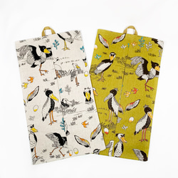 ボックスティッシュケース:ハシビロコウ×ホワイト 7枚目の画像