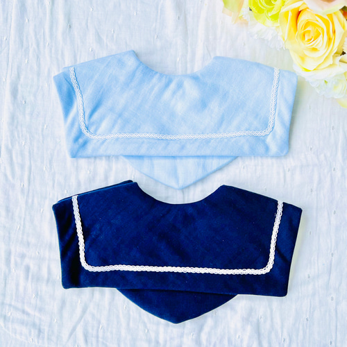 20％OFFセール中！】 セーラースタイ・スカイブルー⭐︎爽やかなつけ襟