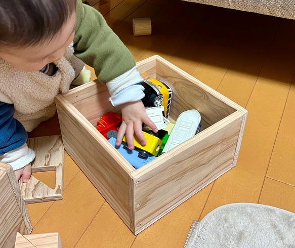 木のおもちゃ箱　※送料無料クーポンあり 3枚目の画像