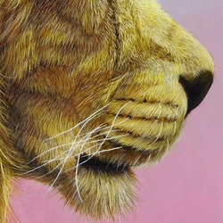 アクリル画  原画「Dandy lion」 SMサイズ  一点物 送料無料 3枚目の画像