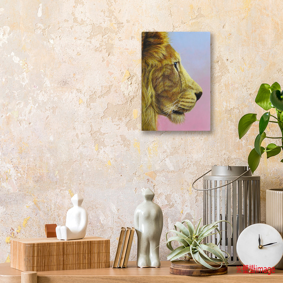 アクリル画  原画「Dandy lion」 SMサイズ  一点物 送料無料 12枚目の画像