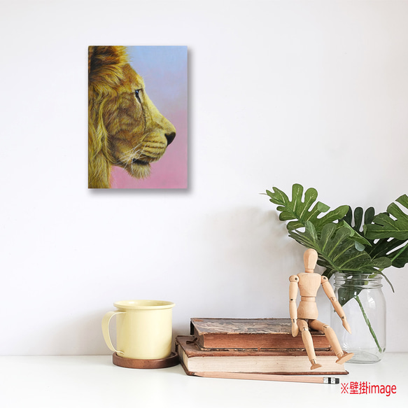 アクリル画  原画「Dandy lion」 SMサイズ  一点物 送料無料 11枚目の画像