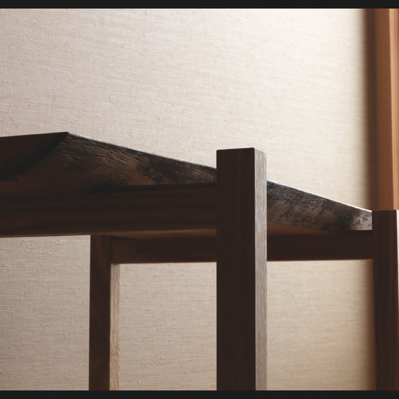 【一点物】ヤマザクラ　一枚板ローテーブル　山桜　無垢材 9枚目の画像
