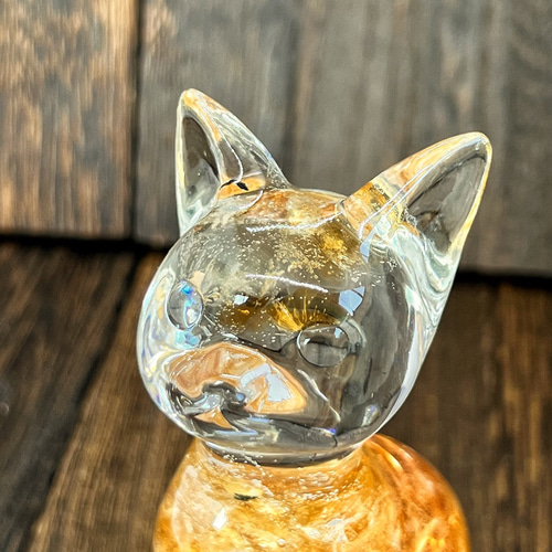 猫の日に！【1点もの】猫 オルゴナイト シトリン 置物 その他置物 毘殊 