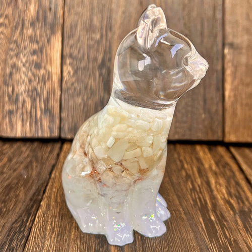 お散歩✨シトリン三毛猫さん✨️オルゴナイト だらし 