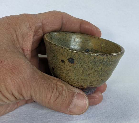 Minoyama Sake cup No.3 美濃山ぐい吞 送料無料 水野雅之作 2枚目の画像