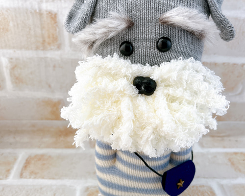 ポッケに手 シュナウザー 手袋ぬいぐるみ ぬいぐるみ mofu_mofu_club