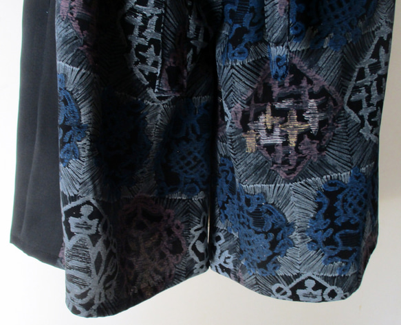 ７６０６　着物で作ったキュロットスカート　＃送料無料 11枚目の画像