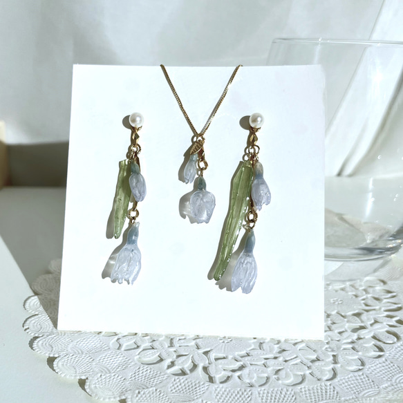 本物のお花のアクセサリー ピアス イヤリング プリザーブド