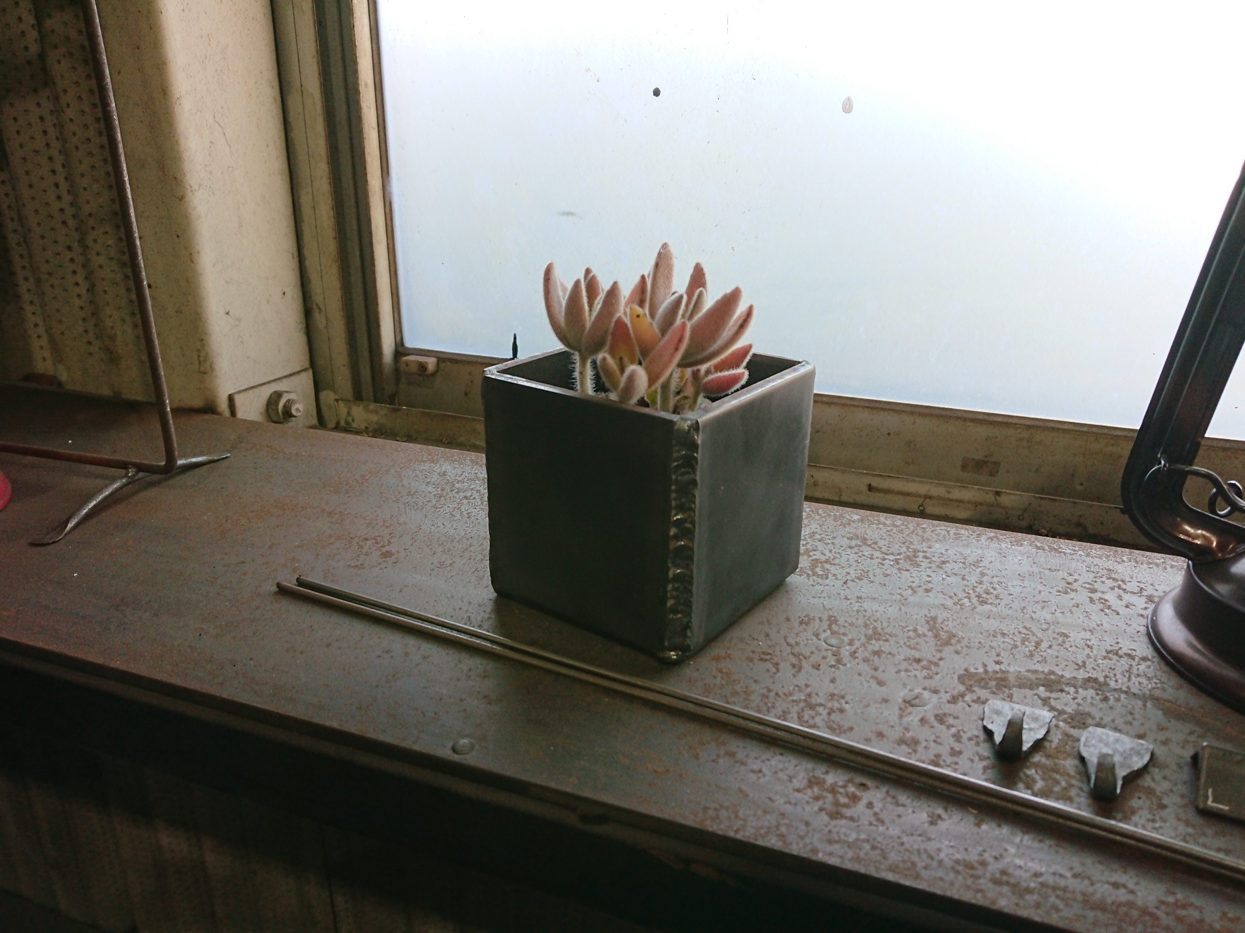 アイアン植木鉢 【無骨】 一輪挿し・花瓶・花器 アイアン工房Shouma