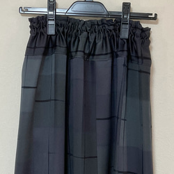 着物リメイク O2 ギャザースカート シルク   着物スカート 2枚目の画像