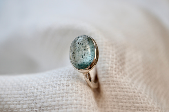 [人魚のmoss aquamarine]ring モスアクアマリン 3枚目の画像