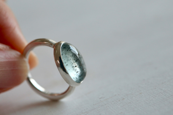 [人魚のmoss aquamarine]ring モスアクアマリン 4枚目の画像