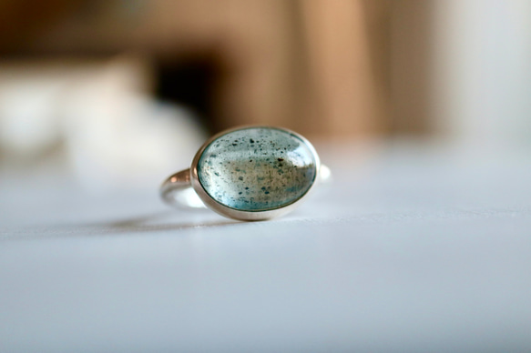 [人魚のmoss aquamarine]ring モスアクアマリン 2枚目の画像