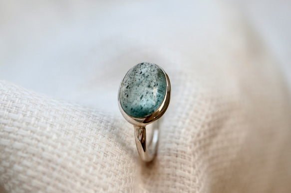 [人魚のmoss aquamarine]ring モスアクアマリン 6枚目の画像