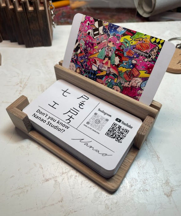 木製 カードスタンド 【CARDstand】ショップカード メモスタンド