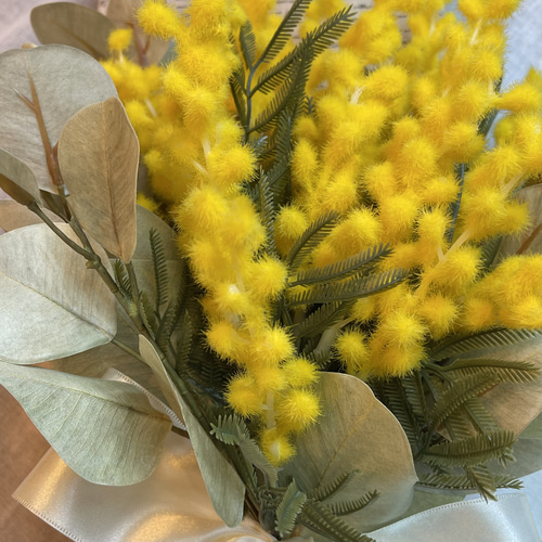 ミモザのbouquet＊2024 ウェディングブーケ 花束 ギフト インテリア